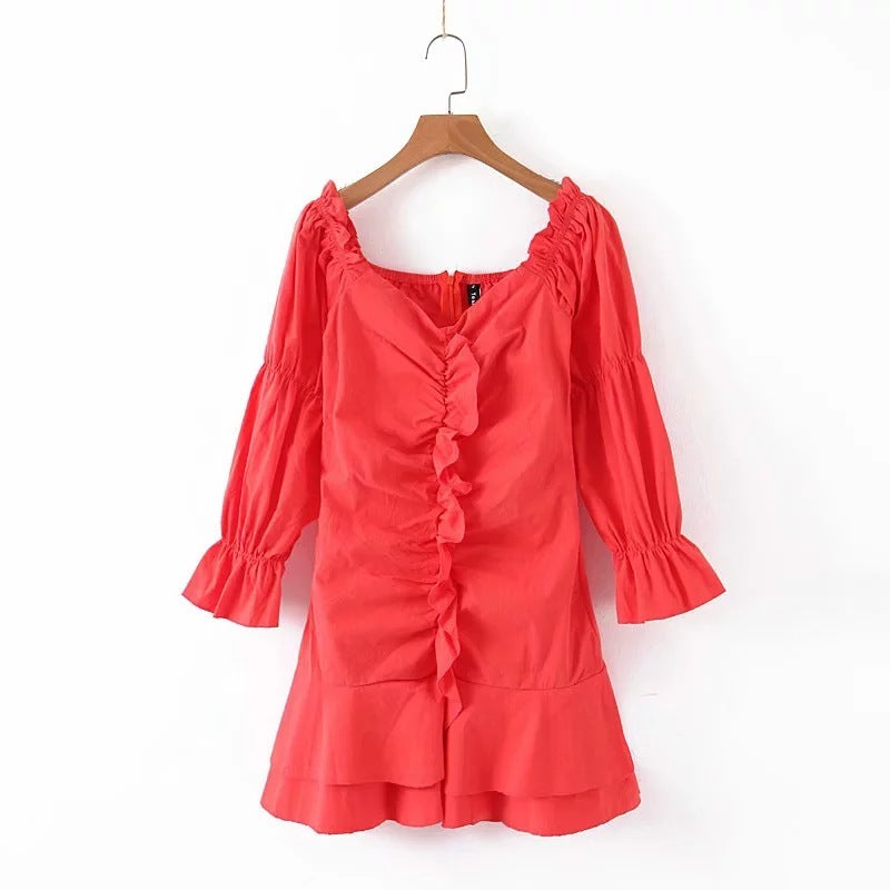 Vintage ruffled dress