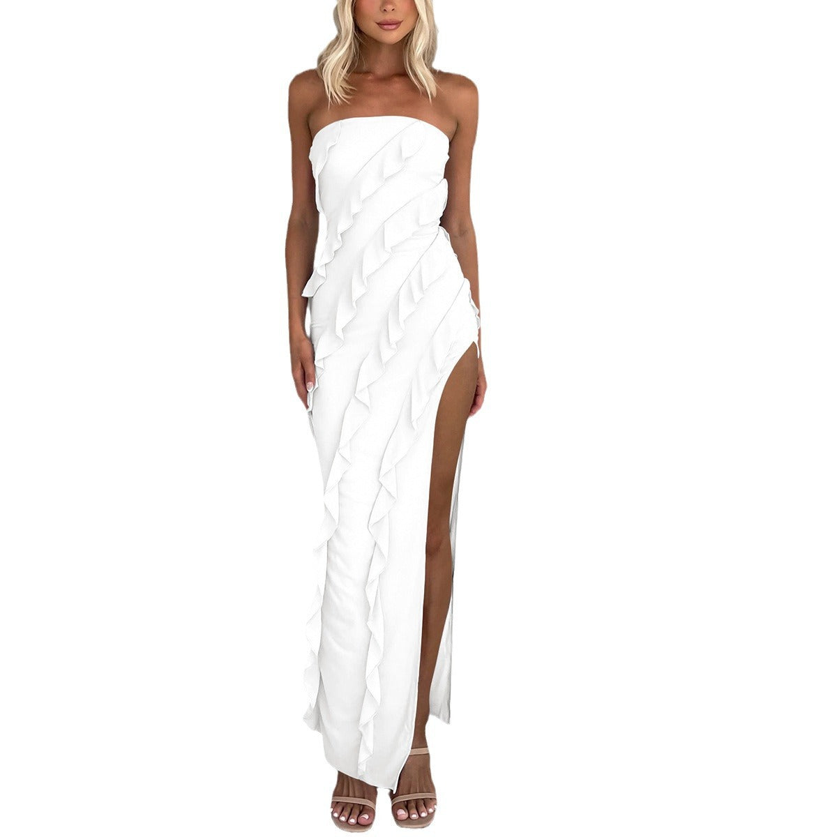 Summer Side Slit Irregular Hip-wrapped Dress