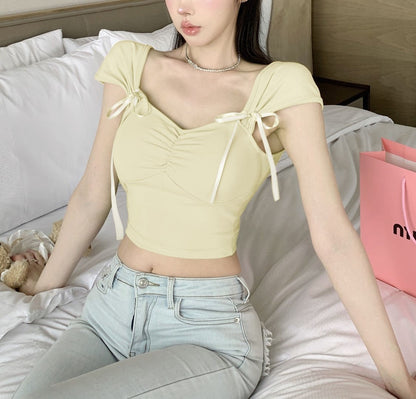 Padded Strap Cropped Top