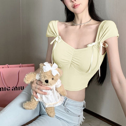 Padded Strap Cropped Top