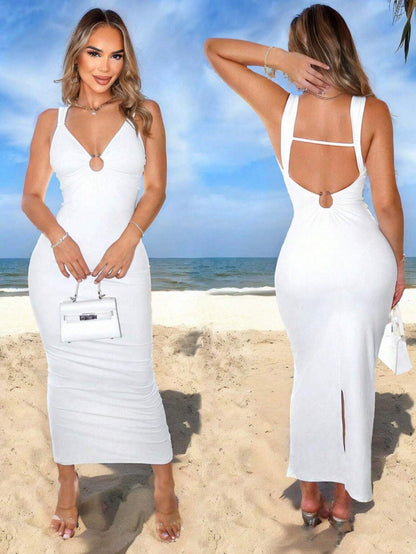 Seaside Vacation Style Long Dress For Women
