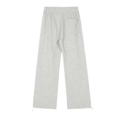 Simple Embroidered Lettered Casual Trousers For Men