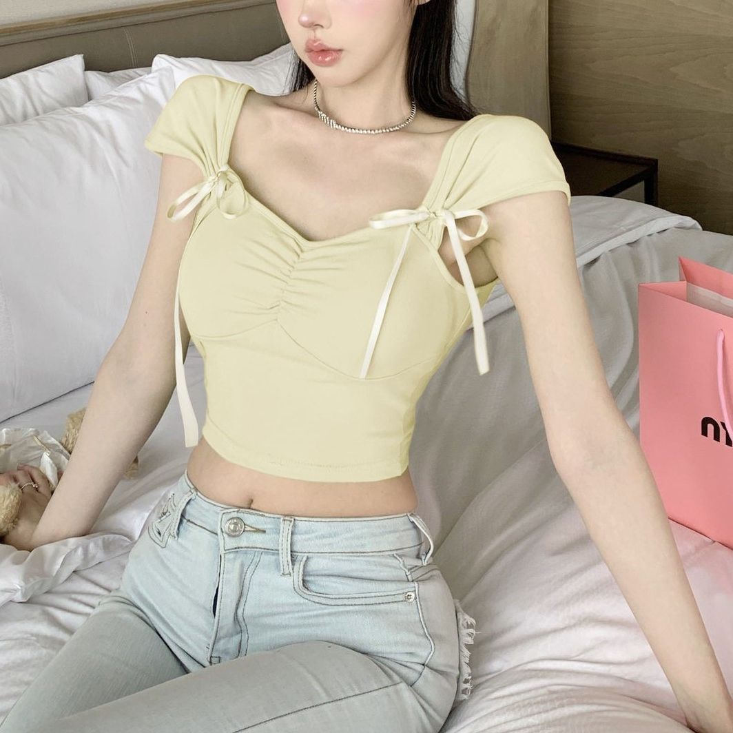 Padded Strap Cropped Top