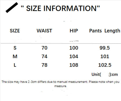 Vertical Stripe Ribbon Loose Straight Temperament Leisure Style Pants Trousers